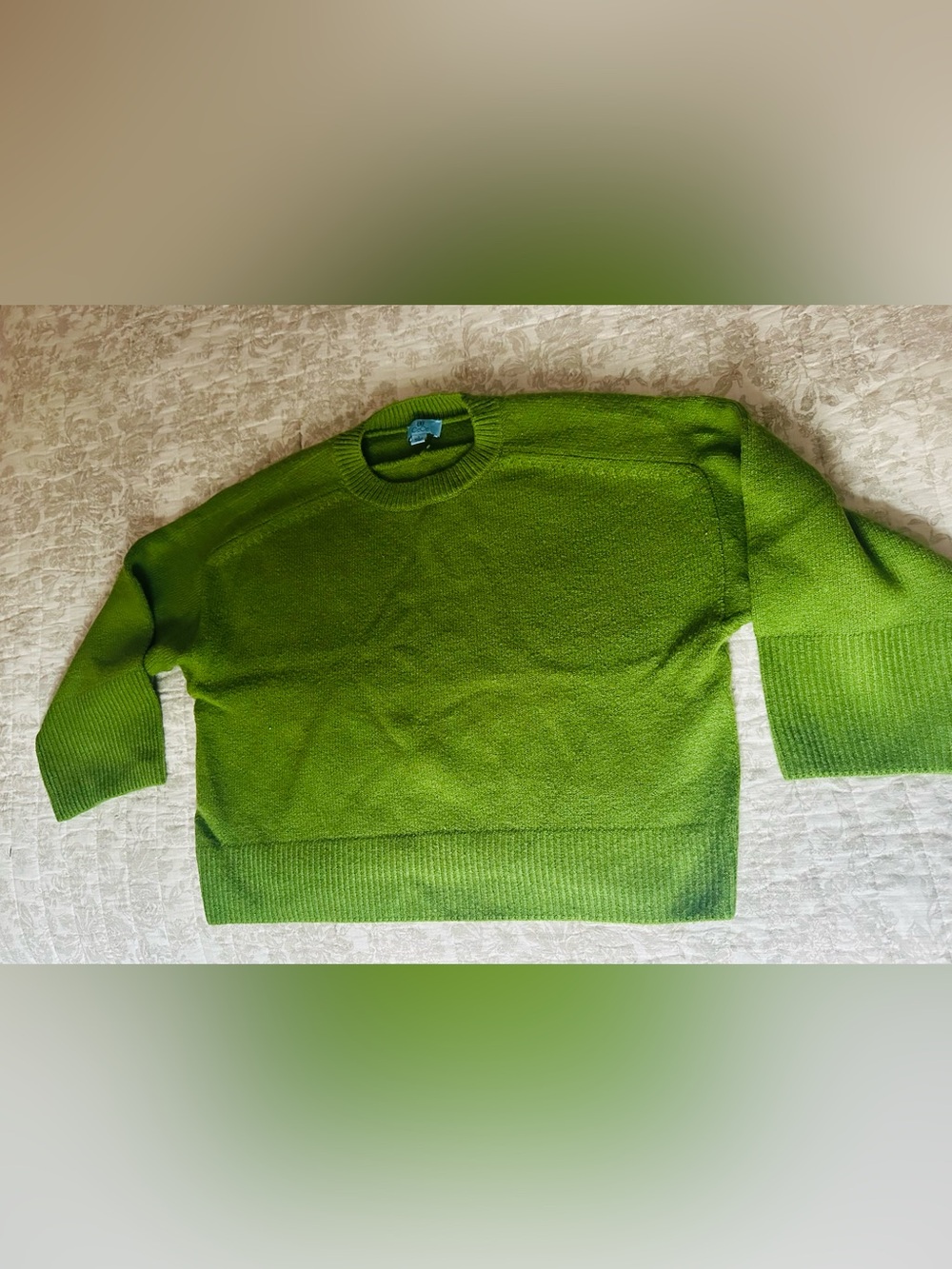 Crewneck Green Women's Sweater